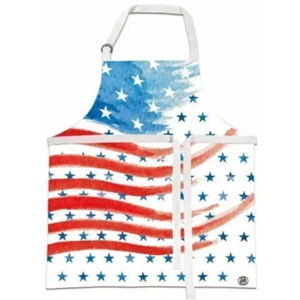 Michel Design Works ~ Chef Children's  Apron‎ Red White & Blue 4th Of July
